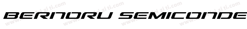 Bernoru SemiCondensed字体转换